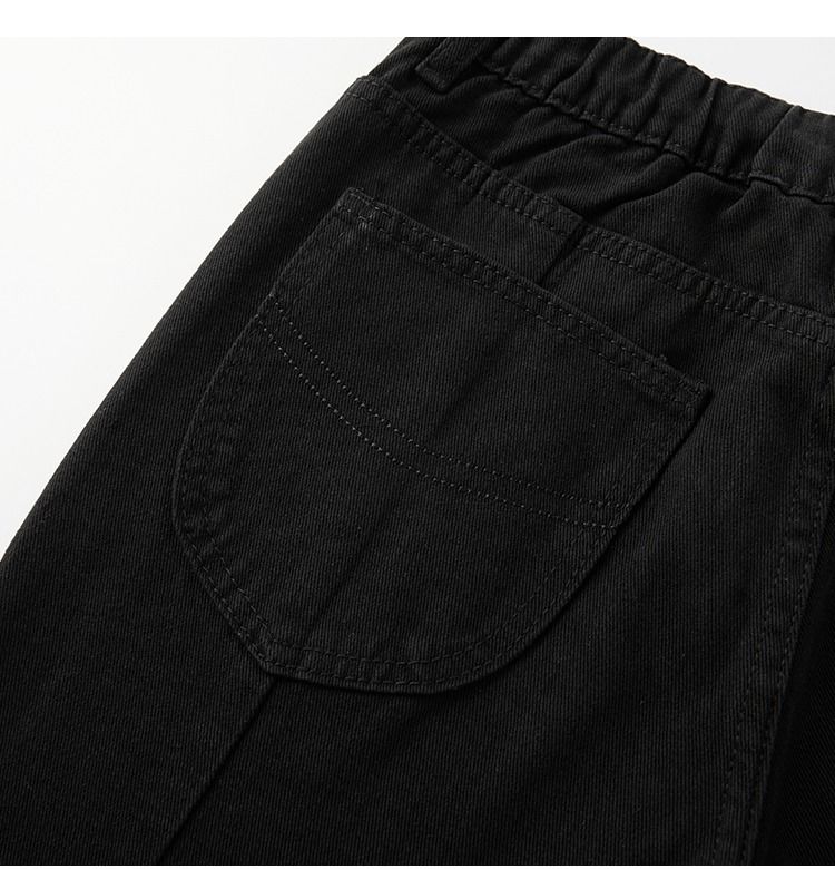Men's Y2K Streetwear Denim Pants With Studs - Relaxed Fit Wide Leg Bootcut Jeans For Hip Hop & Casual Wear_voghion.com
