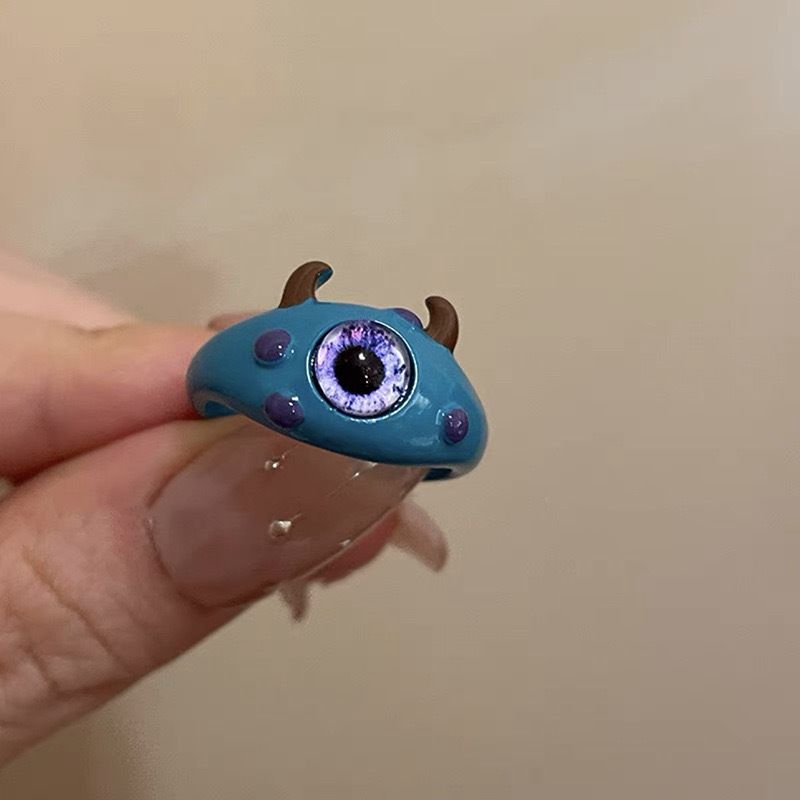 Das neue Dopamin-Accessoire „Kleiner Teufel“ mit großen Augen eines Internet-Stars, dreidimensionales Monster mit Augenöffnung, süß_voghion.com