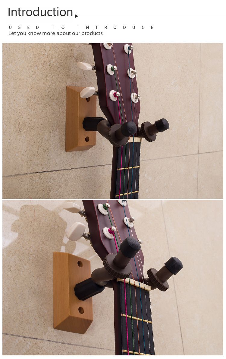Elektromos fa ukulele állvány akasztó fa talp fali gitárhorog_voghion.com