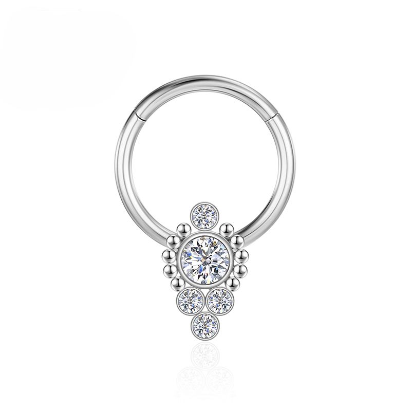 F136 Titan nas piercing cartilaj tragus cercei septum CZ nas inele cu segment articulat zircon Clicker femei corp bijuterii fermecătoare_voghion.com