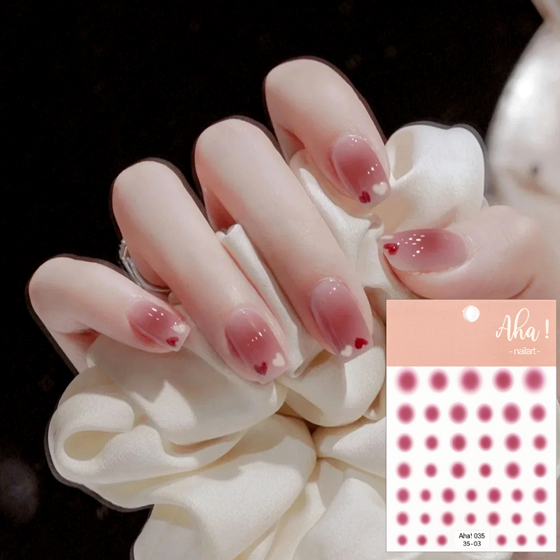 3D transparenter Puder-Rouge, allmählicher Wechsel, Nagelkunst-Aufkleber, selbstklebender Regenbogen-Puder-Rouge-Schieber, Grad_voghion.com