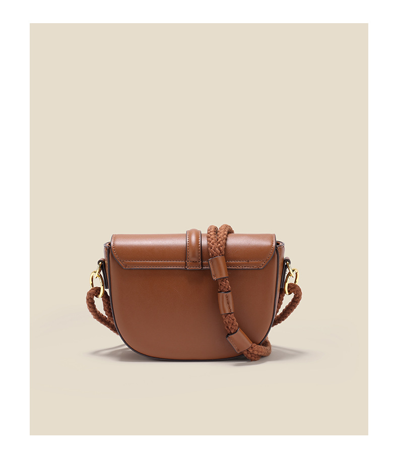 Houndstooth Latch Saddle 2024 Ny moderigtig alsidig crossbody gitterspænde skuldertaske_voghion.com