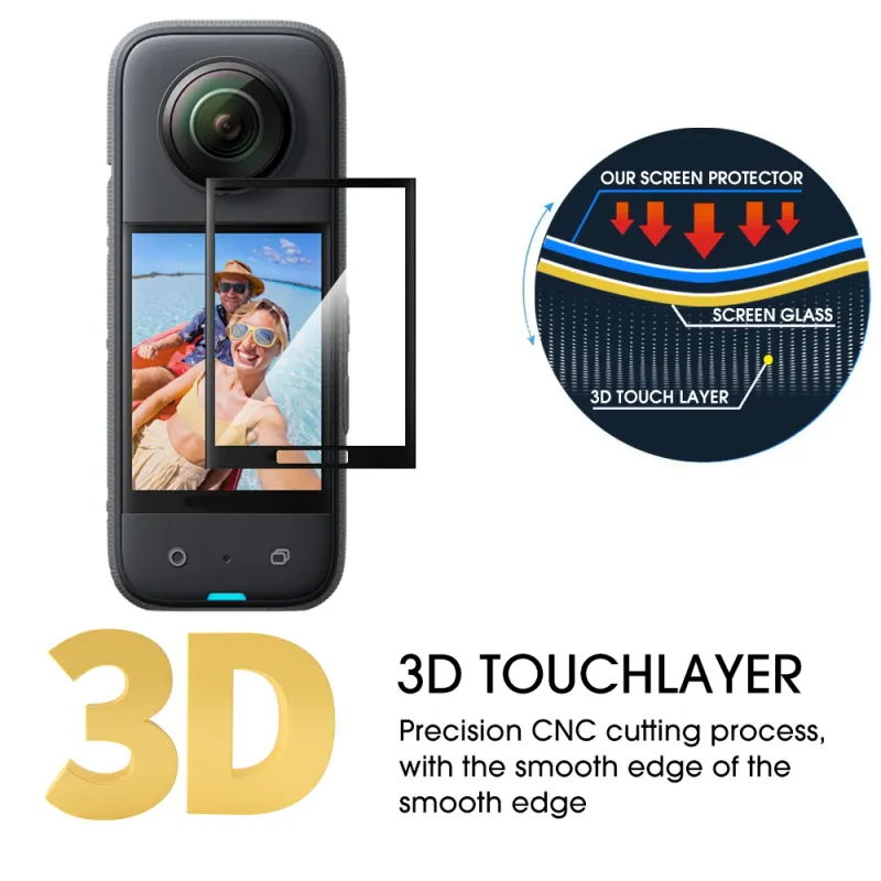1-5Pcs 3D Curved Protector One X3 X4 Display Bildschirm Flexible Film Für Insta360 X5 Action Video Kameras_voghion.com