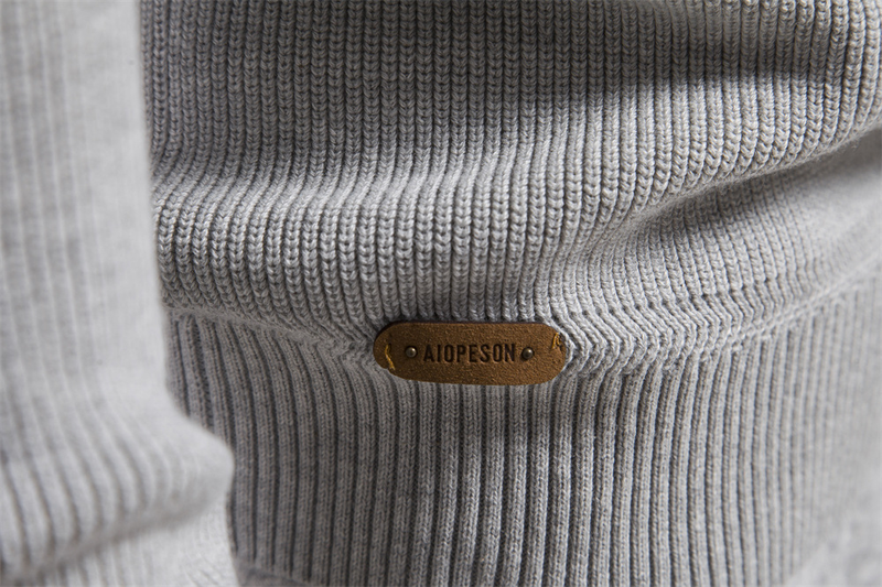 Nieuwe herfst- en wintertrui voor heren in Europese maat, heren met lange mouwen, halve rits, opstaande kraag, effen kleur, casual trendtrui die bij elkaar past_voghion.com
