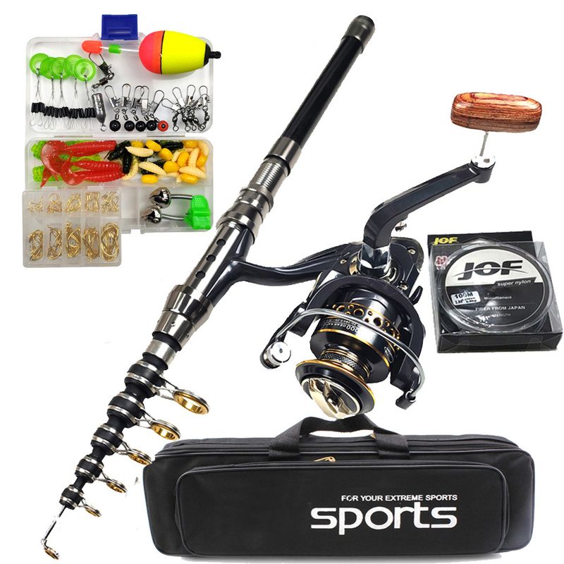 Rod Combo Fishing Gear Set Long Distance Casting Lure Haiku Fishing Rod Wheel Full Set Of Soft Bait Minnow Hook Line_voghion.com