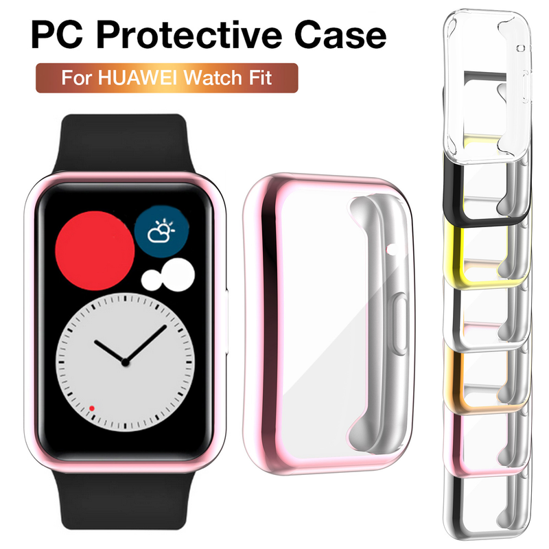 For Huawei Watch Fit Case Smartwatch Plated Accessories TPU Bumper All-Around Screen Protector Huawei Watch Fit New Case_voghion.com