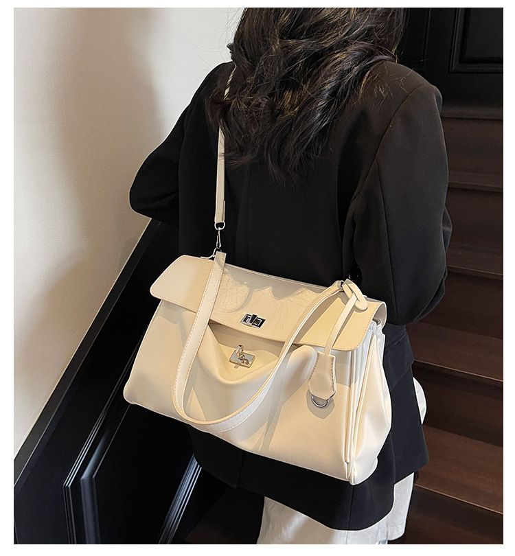 Borsa minimalista 2025 autunno/inverno nuova borsa Kelly da pendolare borsa a tracolla casual elegante e versatile_voghion.com