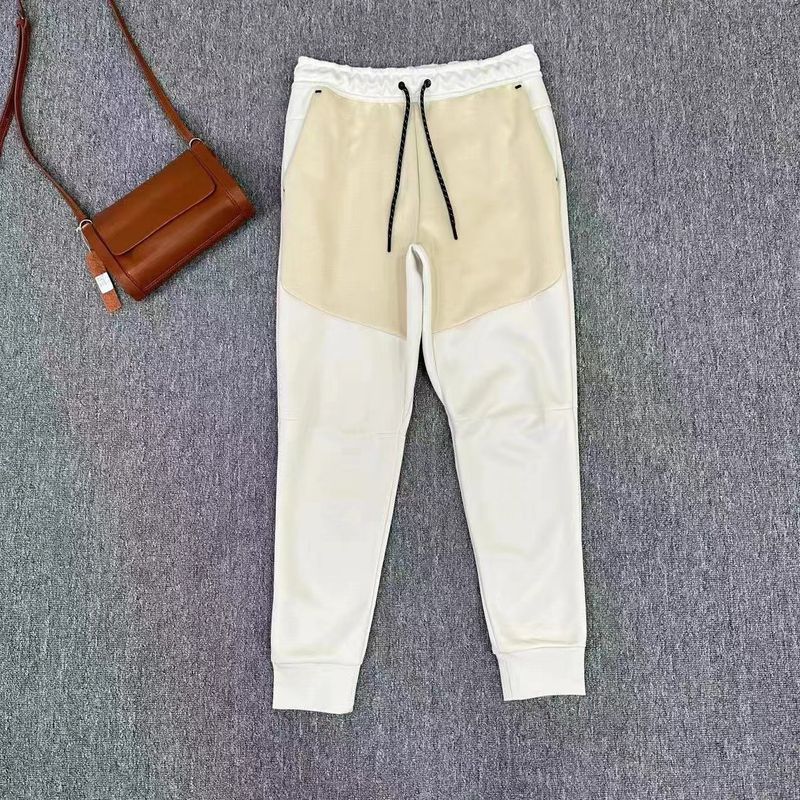Men's Spring And Autumn New Stitching Sweatpants Air Layer Cotton Sports Casual Pants_voghion.com