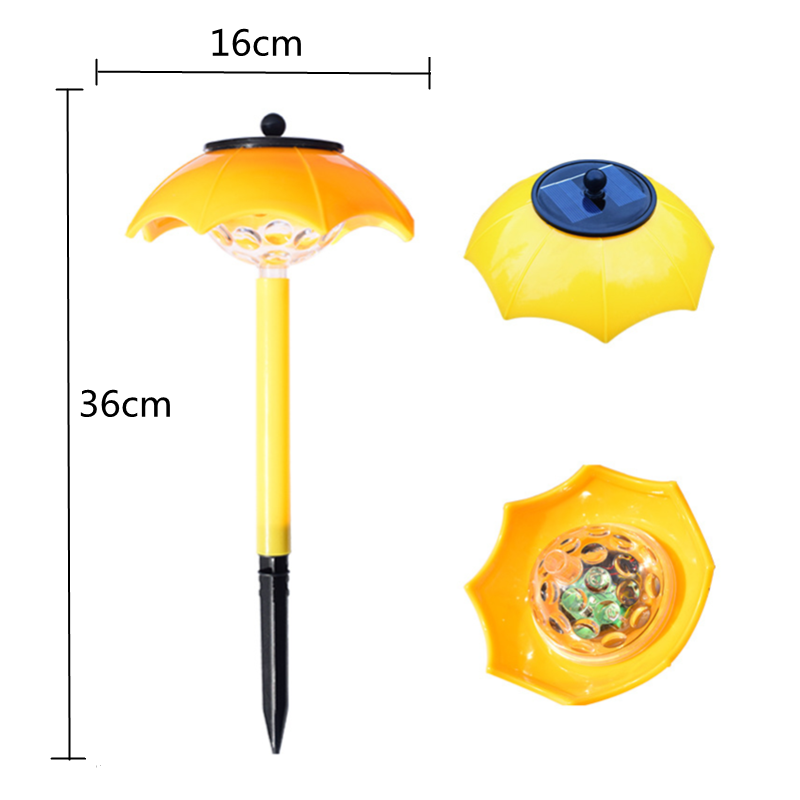 Mini Paraplu LED Zonne Tuinlamp Buiten Zonnelamp Verlichting Controle Waterdicht ABS Zonne Gazonlamp Tuin Gazon Decoratie_voghion.com