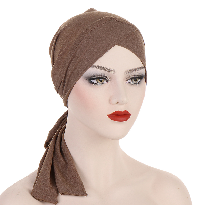 Cappelli da donna cappello a coda lunga foulard casual e versatile cappello da chemioterapia da donna comodo e leggero_voghion.com