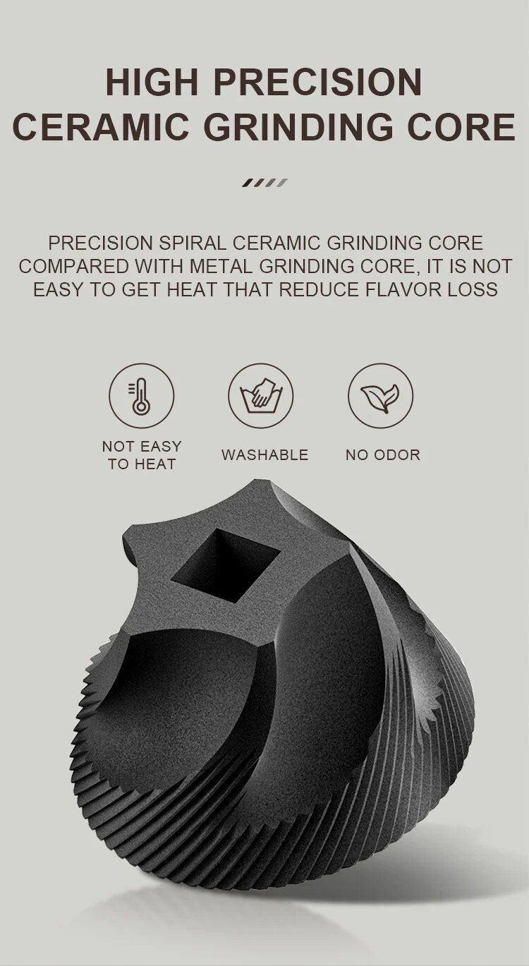 Elektrisk kaffekvarn USB Type-C Laddning Mini kaffekvarn Espresso Kryddkvarn för Droppkaffe Kök_voghion.com