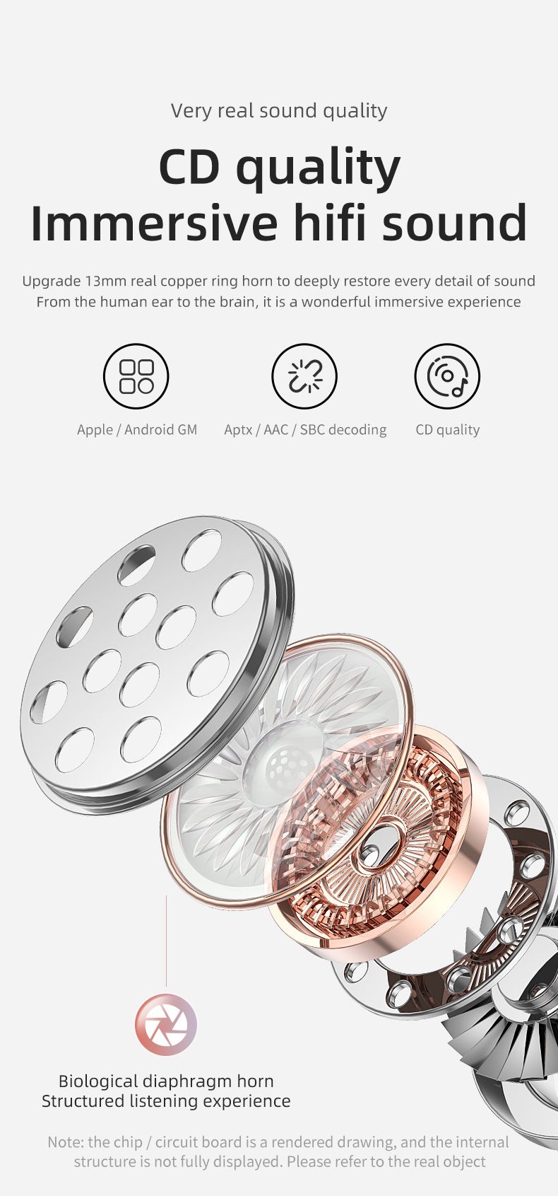 True wireless Bluetooth Headphones YYK-590 Semi-in-ear headphones TWS call noise reduction ultra-long endurance_voghion.com