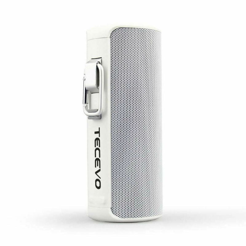 Enceinte Bluetooth sans fil TECEVO T8 blanche, basses puissantes, portable, pour l'extérieur et l'intérieur, Royaume-Uni_voghion.com