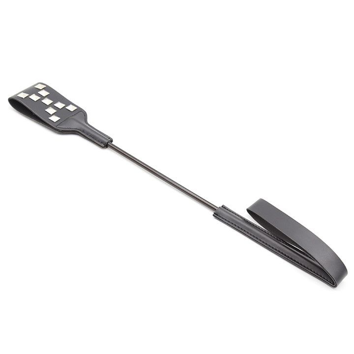 BDSM-Lederpaddel mit Metallnieten – X-förmiges PU-Spankingpaddel für Erwachsene, sinnliche Massage und Bühnenauftritte_voghion.com