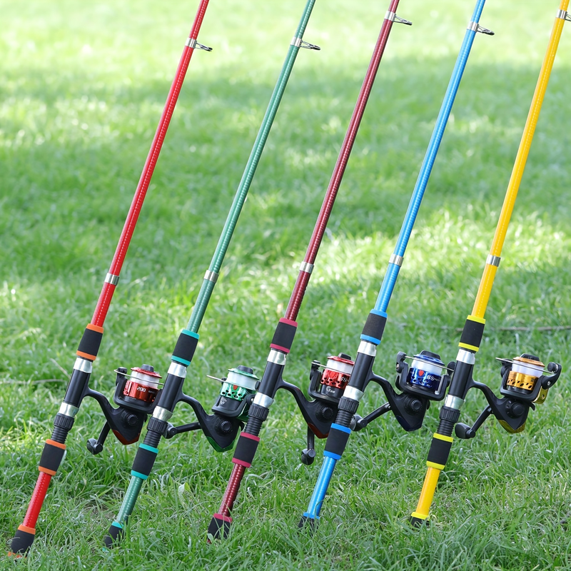 Sougayilang 70,87 tommer/5,9 fot komplett sett med Telescc fiskestang og snelle Baits Hoo reisestangsett_voghion.com