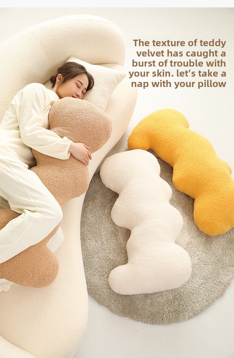 Cuscino decorativo morbido per dormire sul fianco di una ragazza, modello di divano per la casa in stile minimalista Ins Flower_voghion.com