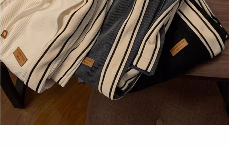 Men's Clothing Corduroy Pants Men Spring Autumn Winter Teenagers Loose Straight Wide Leg Pants Boys Sports Casual Trousers_voghion.com
