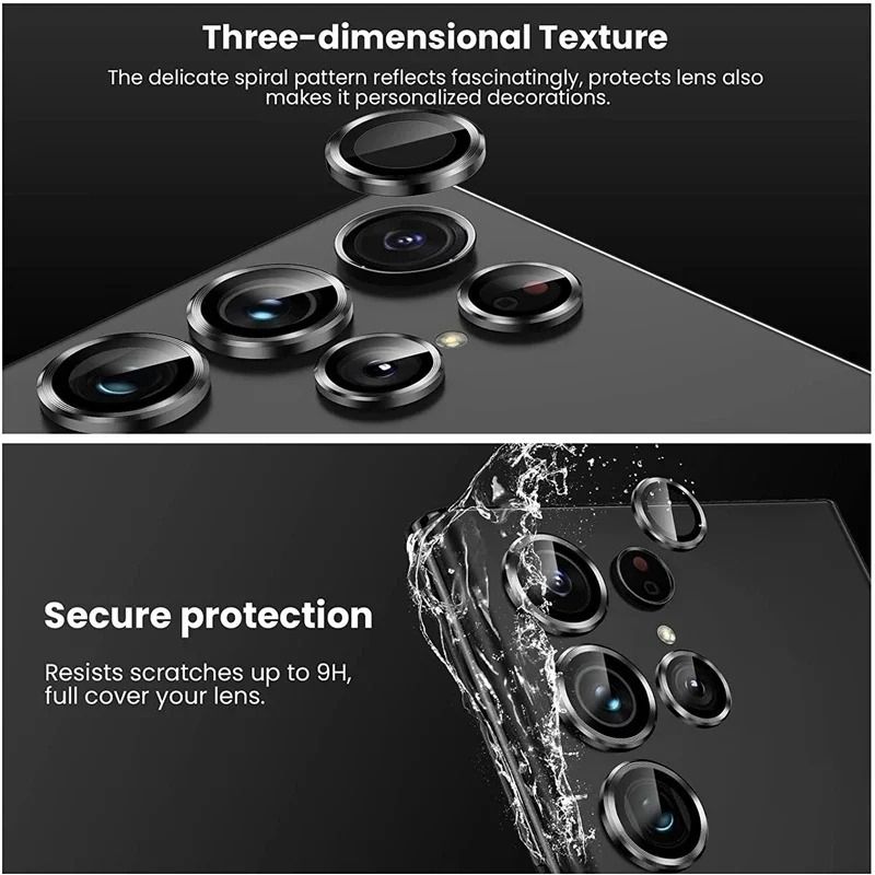 Metalen lensring voor Samsung Galaxy S25 S24 S23 S22 Ultra Plus Z Flip Fold 6 camera beschermhoes gehard glas_voghion.com