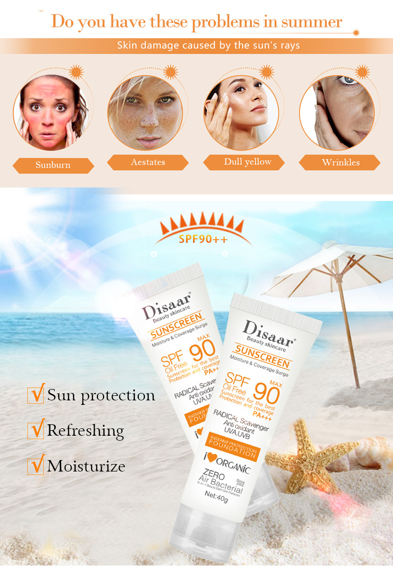 Sunscreen Body Whitening Sunblock Skin Protective Anti Sun Facial Protection Cream SPF 50/SP Block_voghion.com