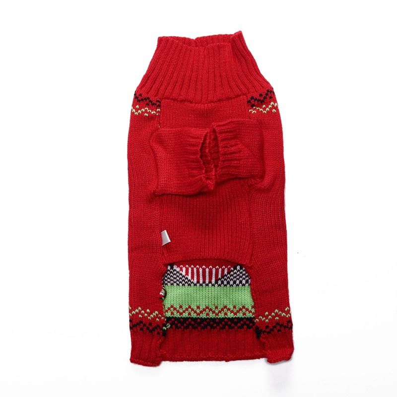 Christmas pet Clothing Red Nose Deer pet sweater Poodle Teddy Small medium large dog sweater_voghion.com