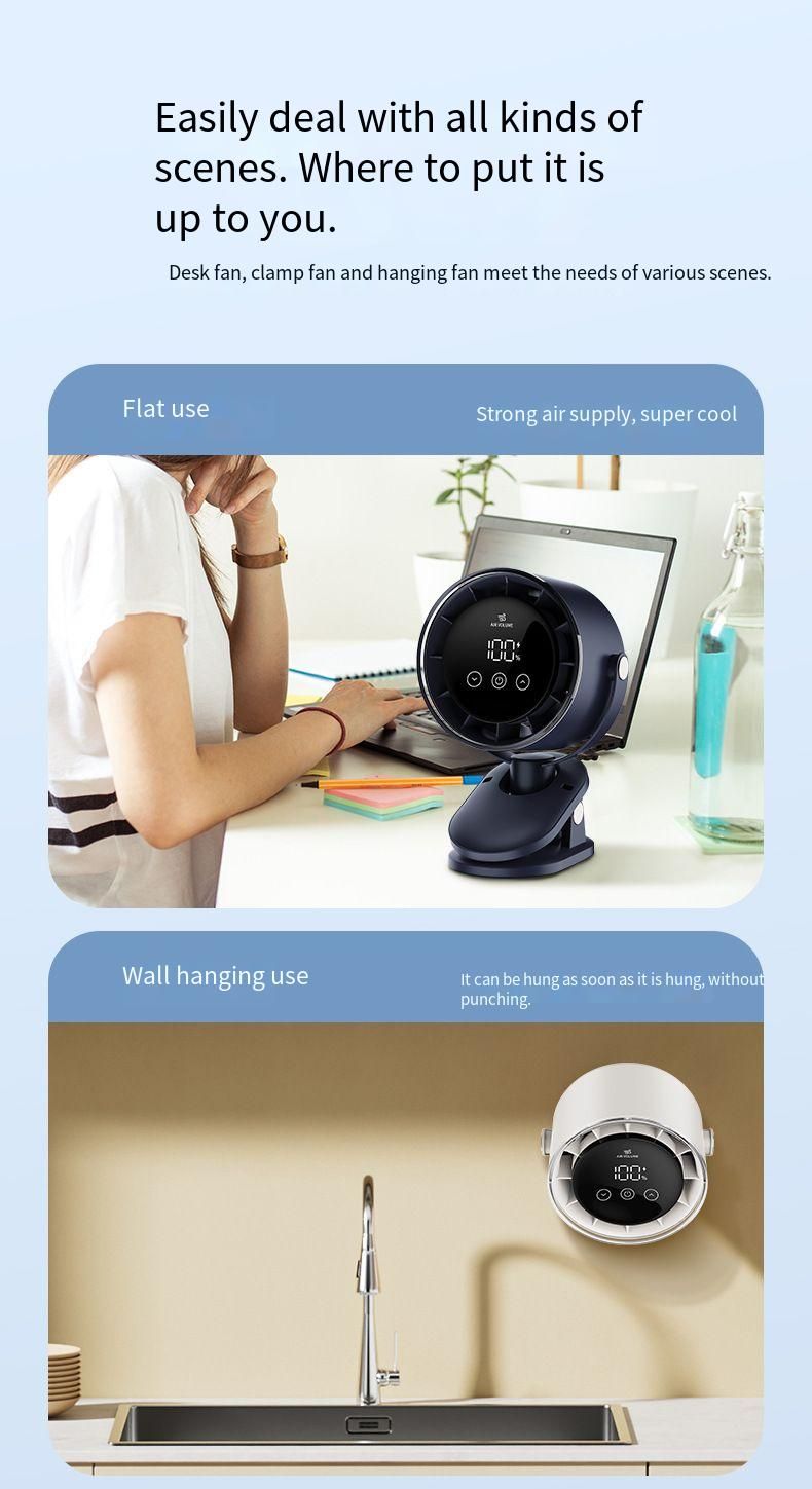 Cross-Border Multifunctional Clip USB Charging Desktop Wall-Mounted Electric Intelligent Digital Display Silent_voghion.com