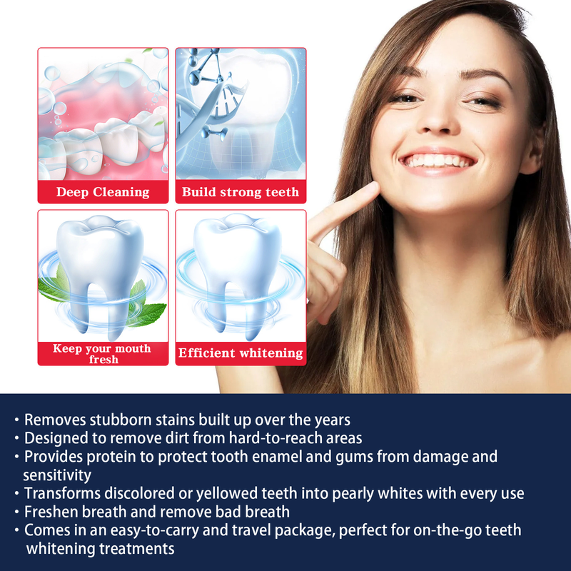 Tooth Whitening OUHOE essence Tooth Stain Removing Yellow Tooth Stain Refreshing Breath Cleaning Tooth Care essence_voghion.com