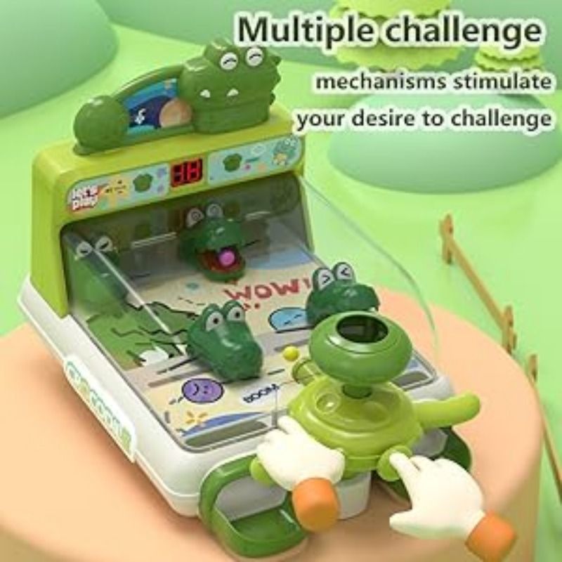 1 set di console di gioco da tavolo interattivo a forma di coccodrillo, adatto come regalo per bambine e bambini, giocattoli per bambini dai 3 ai 6 anni e giocattoli per bambini_voghion.com