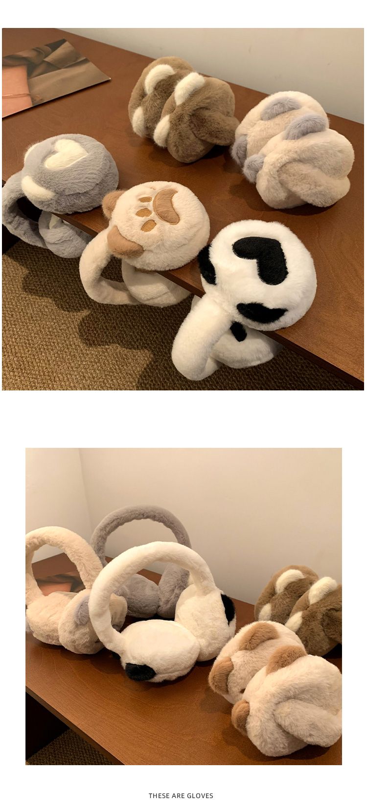 Simpatici paraorecchie in peluche caldi per le studentesse invernali, ideali per tenersi al caldo, antivento, antifreddo, antigelo, protezione per le orecchie, riscaldamento e copertura per le orecchie._voghion.com