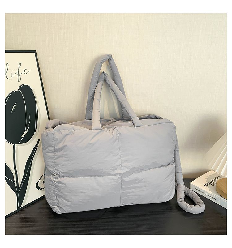 Cotton Bag Down Bag Female Large Capacity Leisure Tote Bag Ladies Commuter Shoulder Bag_voghion.com