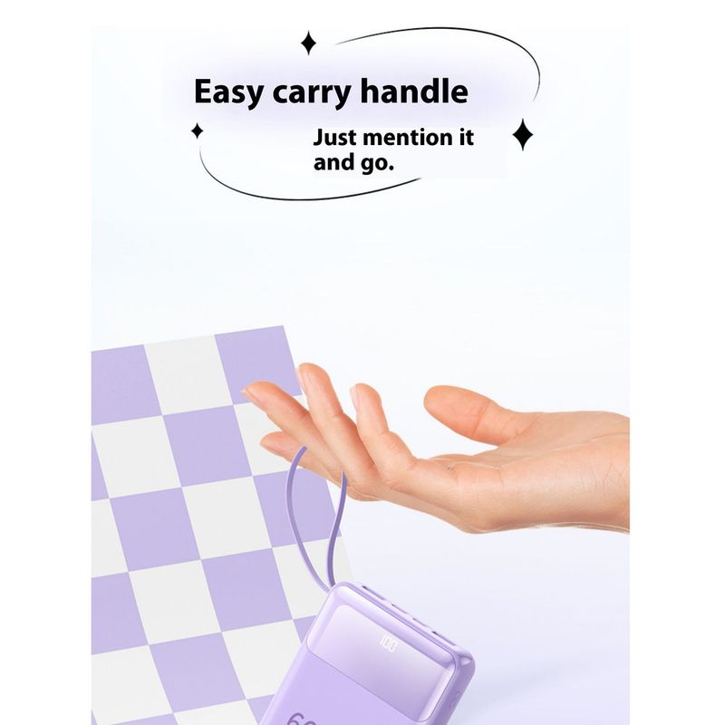 La banca è dotata di un caricabatterie ultra veloce da 66 W, 20000 mAh, mini ultra sottile, compatto e portatile, 2024 mobile_voghion.com