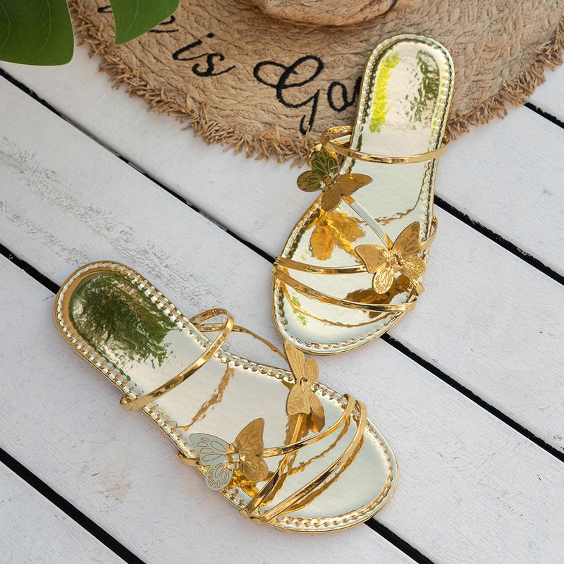 large size women's flat casual sandals temu bow solid color women's slippers_voghion.com