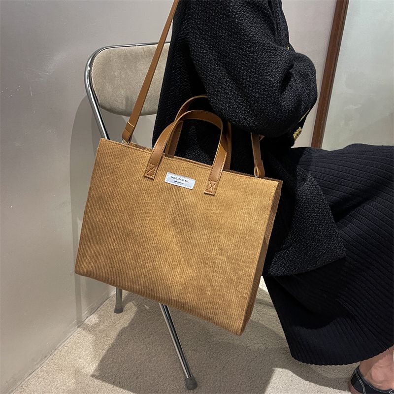 LEFTSIDE Handtaschen Büro Schulter Umhängetasche für Frauen Vintage Shopper Einkaufstaschen Damen Totes 2022 Winter_voghion.com