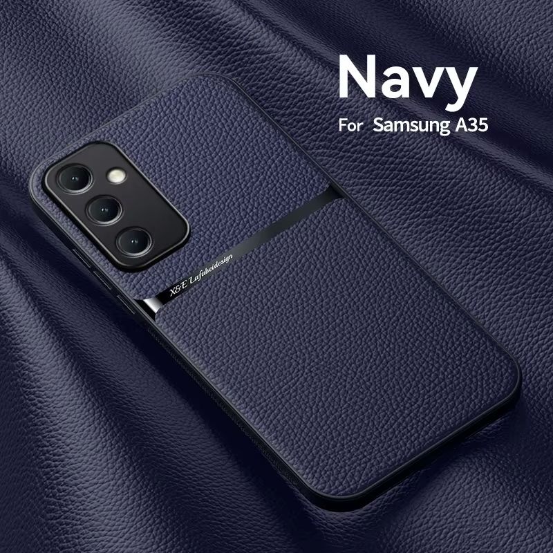 Lieder Telefonshülle fir A55 Samsung A54 5G A 55 A56 A53 A16 A25 A35 A36 A34 A52 Magnéitesch Autohalterung Hülle Cover_voghion.com