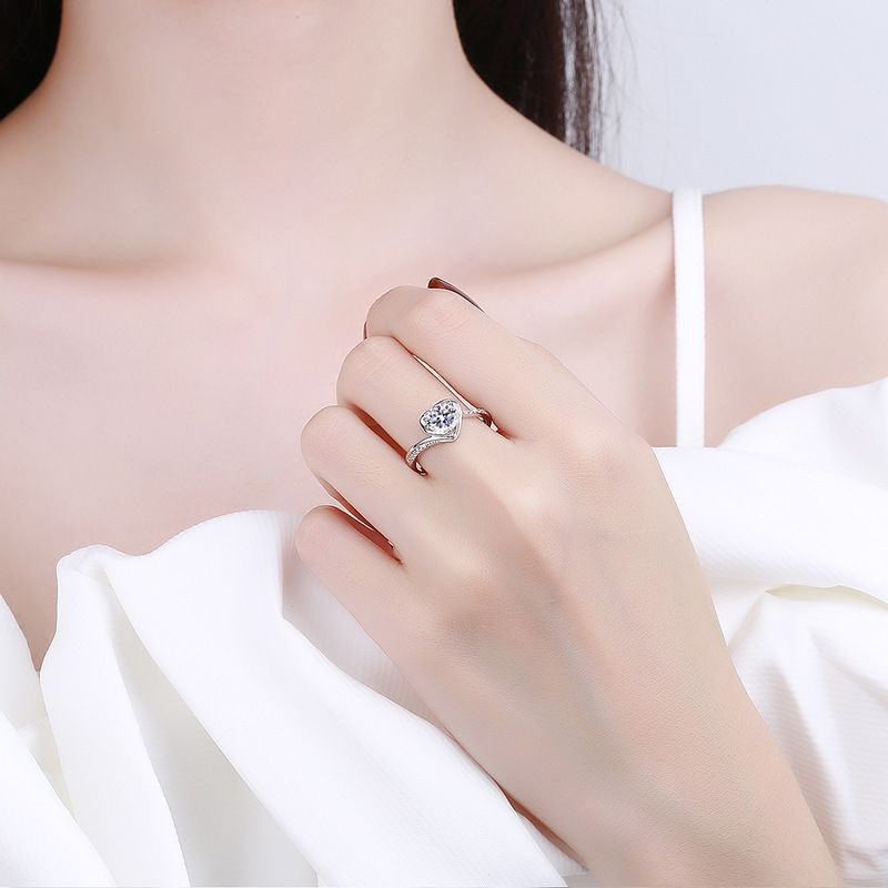 Tancise Classic Moissanite Silver Ring Ladies Jewelry Wedding Promise Party Gift_voghion.com