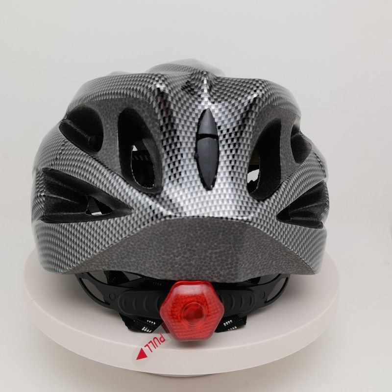 Ultralichte fietshelm met ingebouwd achterlicht - Ademende zomerfietshelm voor bezorging van eten en fietsers Unisex eendelig ontwerp_voghion.com