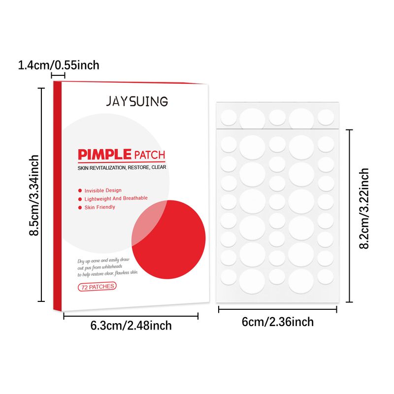 JAYSUING Salicylic Acid Daily Gentle Skin-Friendly Breathable Care Cleansing Facial Acne Treatment Patch_voghion.com