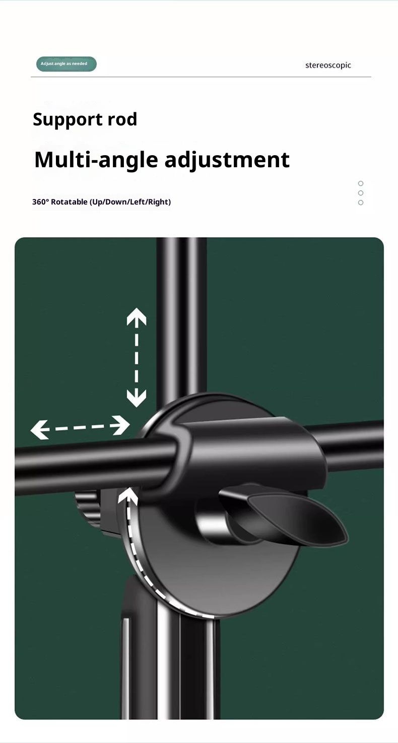 Live Streaming Video Phone With Fill Universal Food Light Desktop Round Plate Overhead Shooting Stand_voghion.com