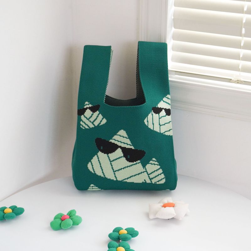 Dragon Boat Festival Knitted 2025 New Large Capacity Women's Handbag Gift Small Square Vest Bag Cute_voghion.com