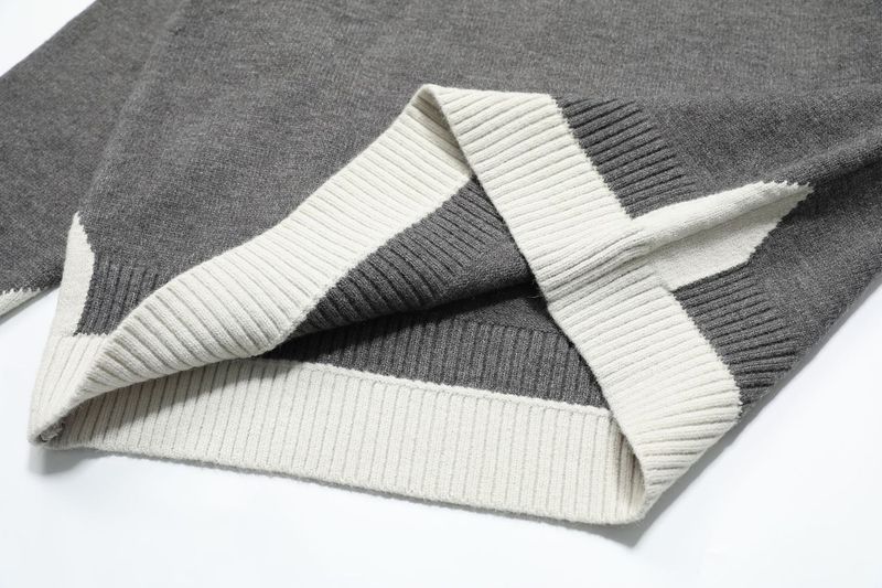 Maglione a collo alto lavorato a maglia in stile coreano antico, semplice, da uomo, autunno 2025, camicia di base in due pezzi_voghion.com