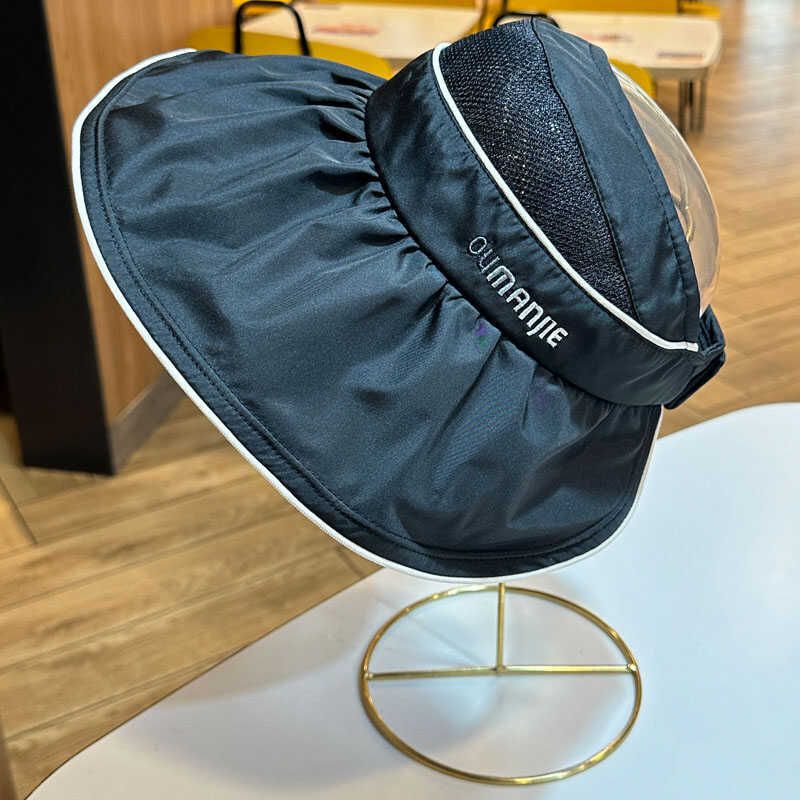 High Quality UV Resistant Empty Top Korean Version New Mesh Splicing Large Eave Hat, Breathable Sun Hat For Children_voghion.com