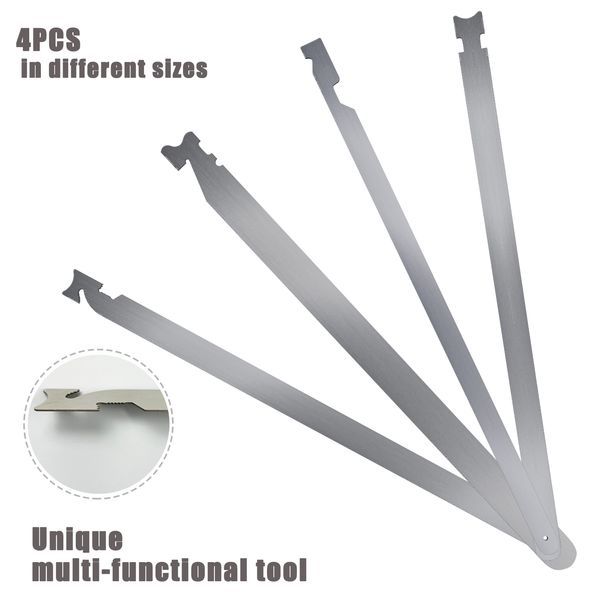 4-piece Universal Easy Jim Kit, Multi-purpose Spring Steel Firefighter Tool, Light Weight, Easy To Carry Lever Pry Tool Hand Tool SpeedX.UNIUNI..U_voghion.com