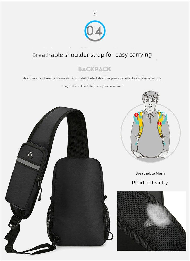 Borsa a tracolla da uomo, da viaggio, per esterni, con capacità per thermos, bollitore, borraccia, cellulare, power bank_voghion.com