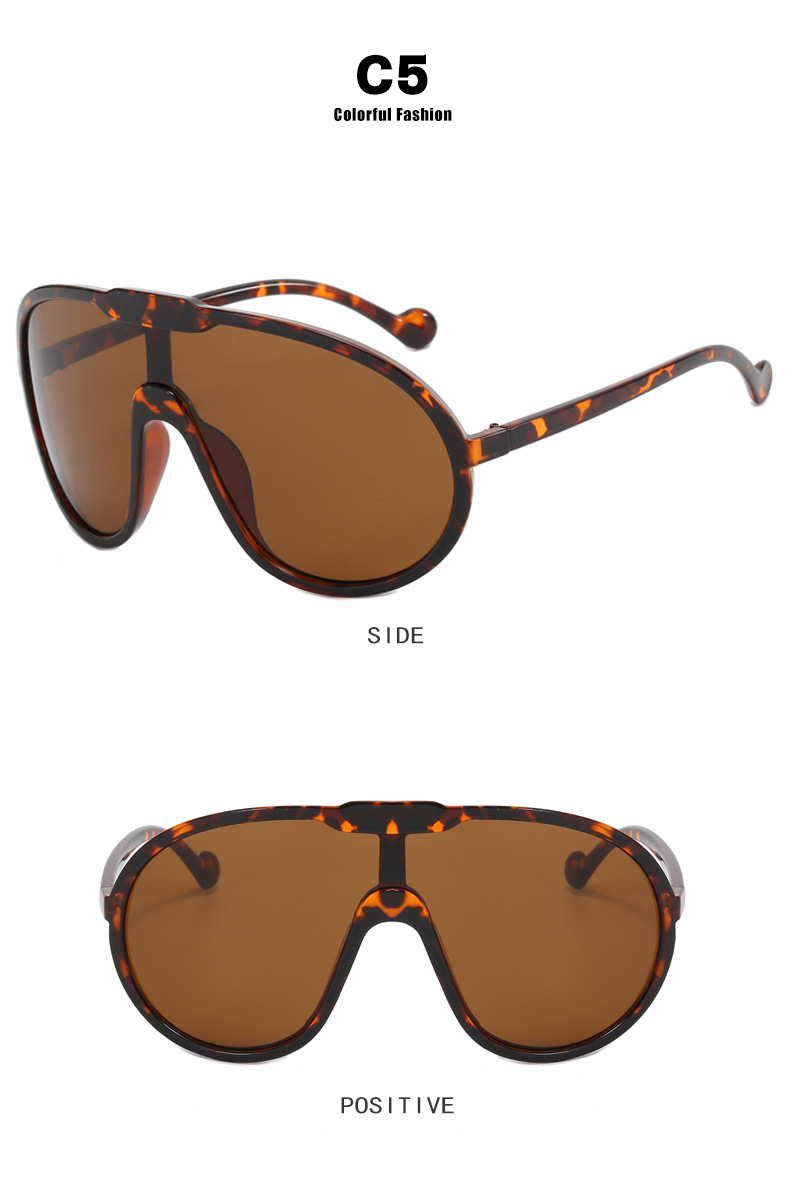 Toad sunglasses large frame one-piece sunglasses outdoor windproof sunglasses streetwear_voghion.com