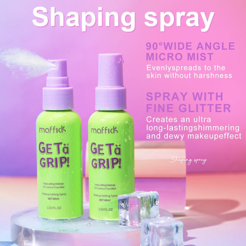 MF387 Make-up-Fixierspray, trocknend, feuchtigkeitsspendend, Ölkontrolle, Make-up-Entfernung, langanhaltend, wasserfest und schweißfest, tragbar, 60 ml_voghion.com