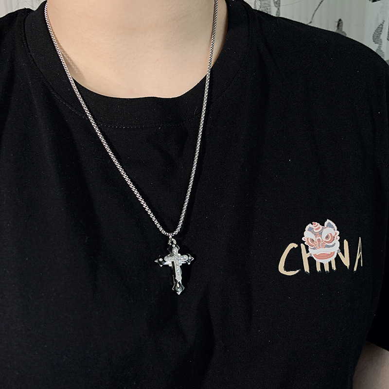 Non-Fading Titanium Steel For Men, Trendy Niche Design With High-End Feel, Men's Collarbone Chain, Unique Street Style_voghion.com