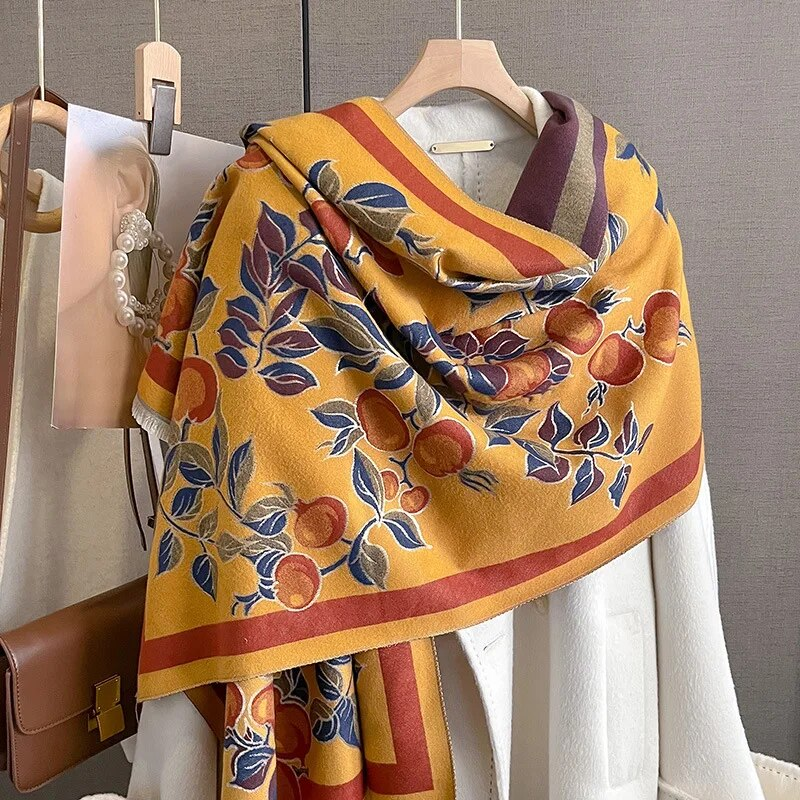Fashion 53 Color Cashmere Scarf Print Design Thicken Winter Warm Shawl For Women Lady New Pashmina Blanket Neckerchief_voghion.com