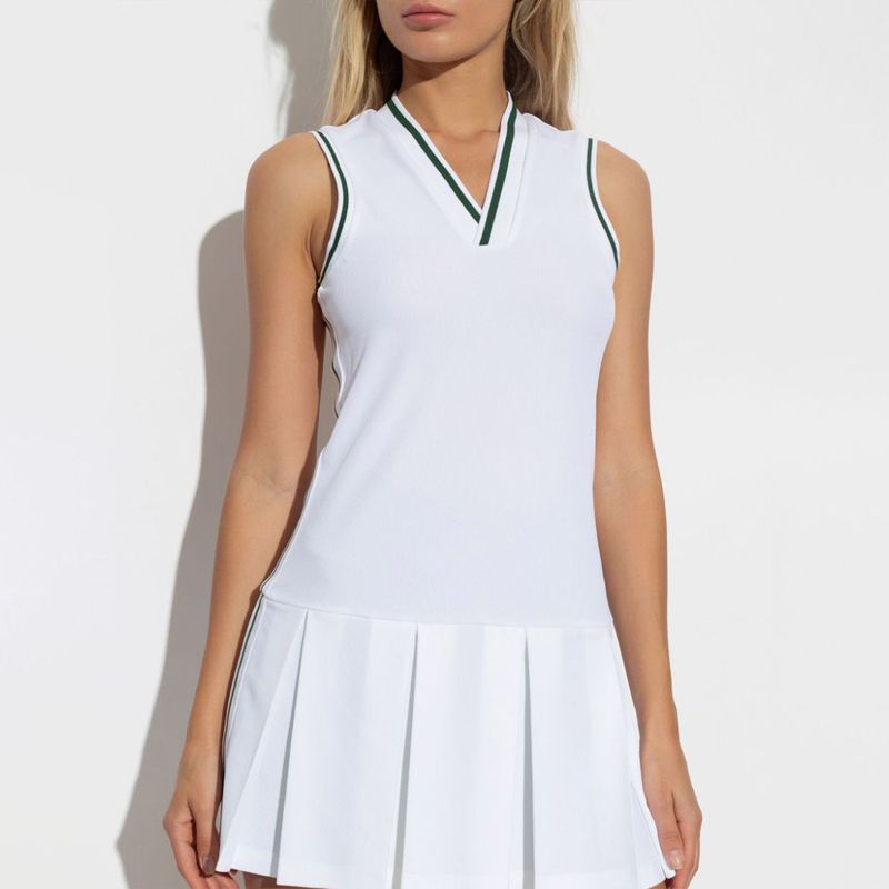 001 Cross-Border European And American Style Women's Summer High-End Loose Fashion Color-Block V-Neck Breathable Sleeveless_voghion.com