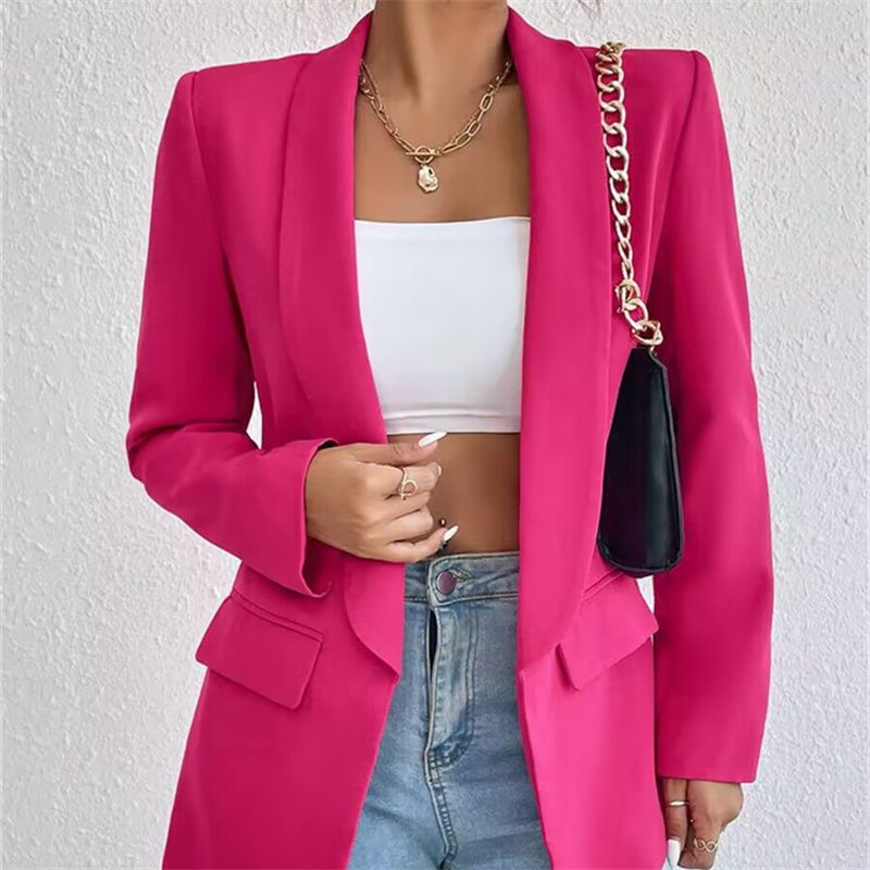 Naiste riided Uus väike ülikondlik jakk, väike, elegantne pendelrändekomplekt_voghion.com