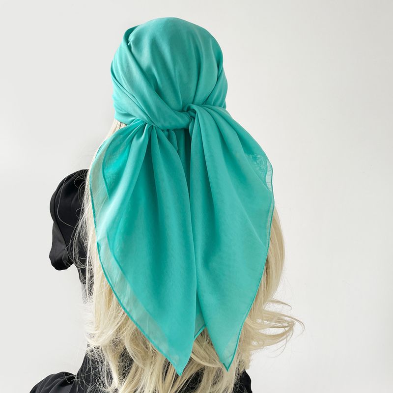 Foulard musulman de couleur unie, grand foulard carré, foulard pour femme, foulard musulman_voghion.com