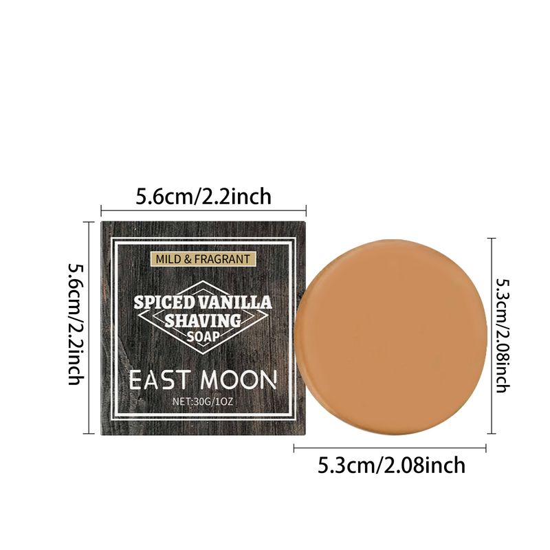 Sapone da uomo alla vaniglia East Moon, schiuma delicata, esperienza di rasatura confortevole, cura delicata della pelle_voghion.com